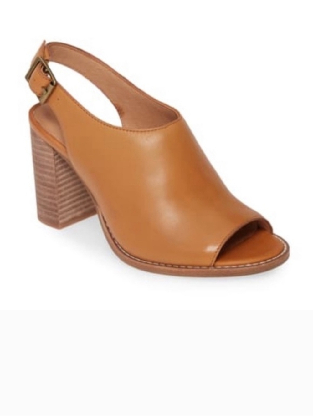Madewell The Cary peep toe sling back block heels Size 7.5